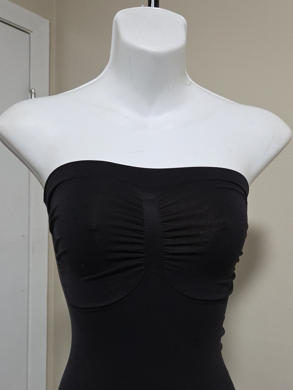 Aritzia Black High-Waist Shaping Bodysuit Shorts - Picture 3 of 6